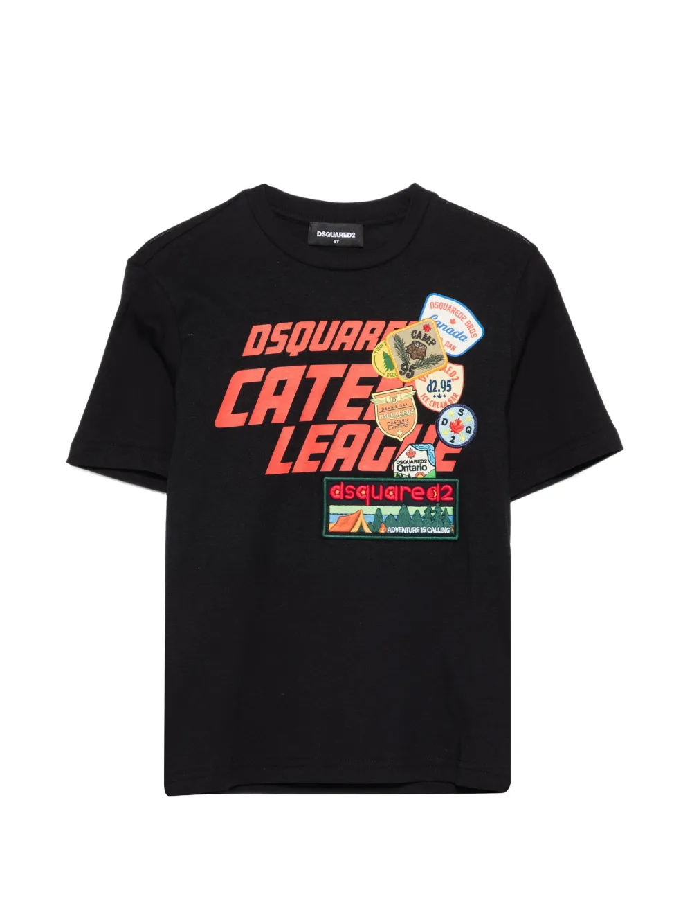 

Футболка с логотипом Dsquared2 Kids, черный