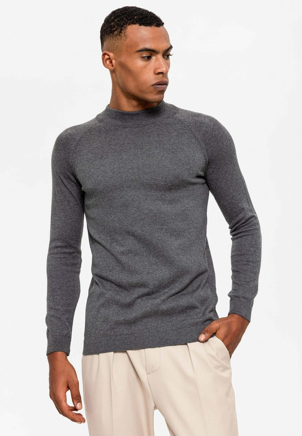 

Свитер Mock Turtleneck Antioch, цвет smoked
