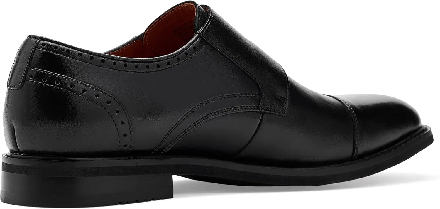 Туфли Stacy Adams Boswell Men's Double Monk Strap Toe Cap, Black — фото 4