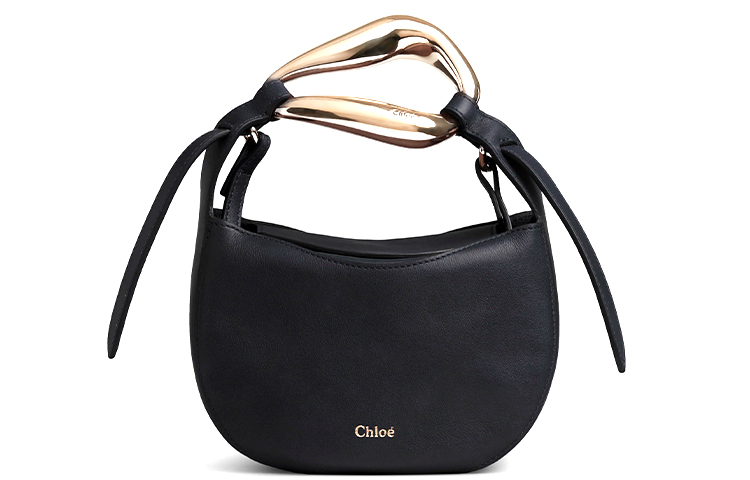 

Chloé Сумка Chloe из зернистой телячьей кожи, наплечная, кроссбоди, маленькая женская, полностью сине-черная