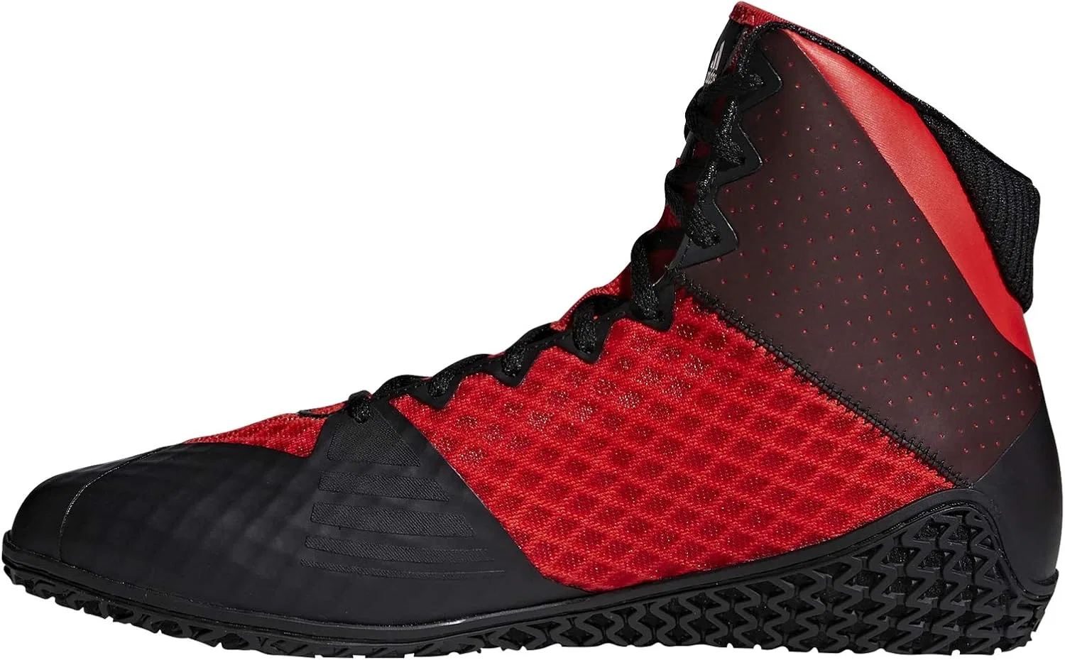 Борцовские кроссовки Adidas Mat Wizard 4, Red / Black / Red — фото 4