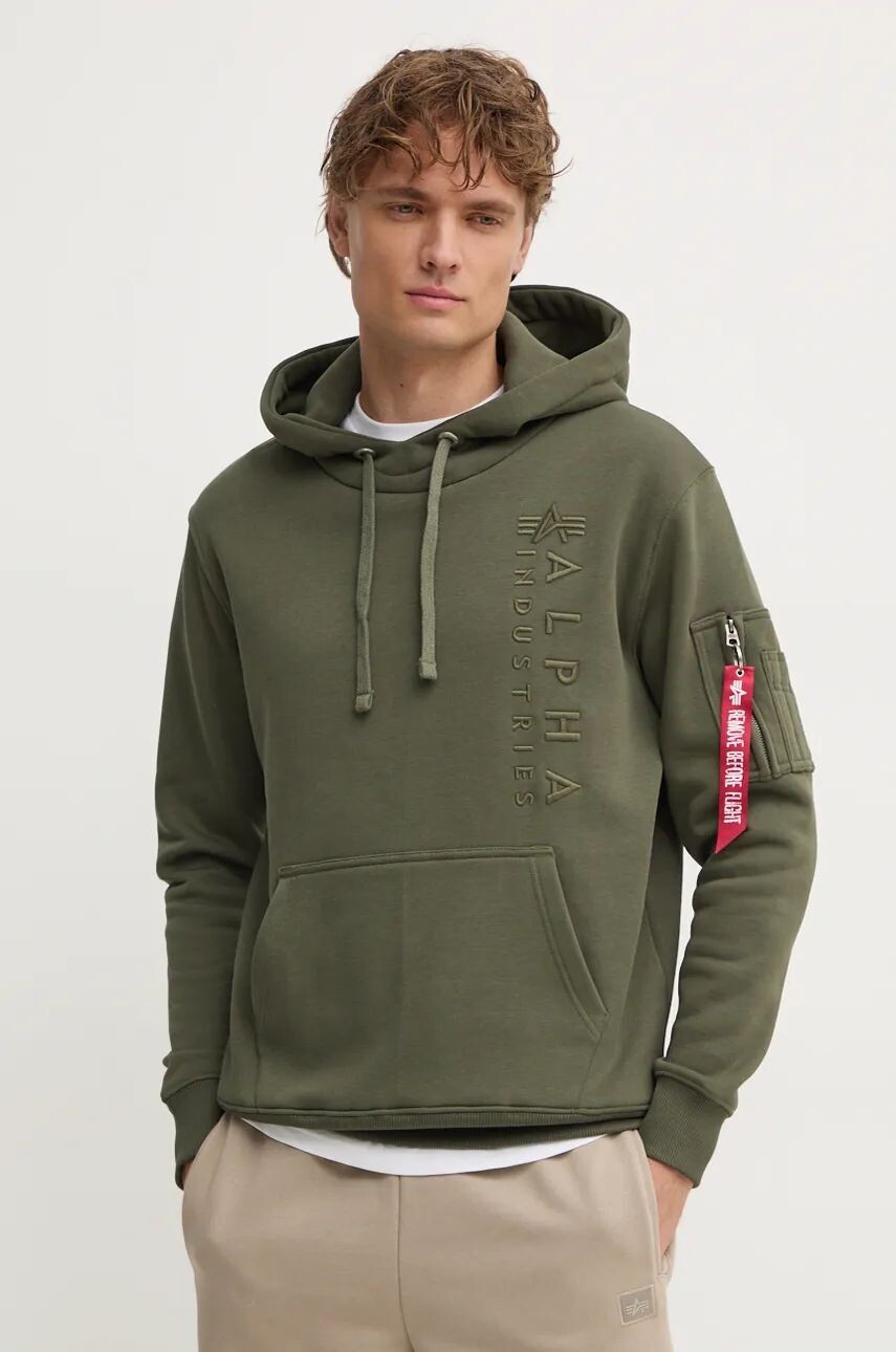 

Толстовка Alpha Industries, зеленый