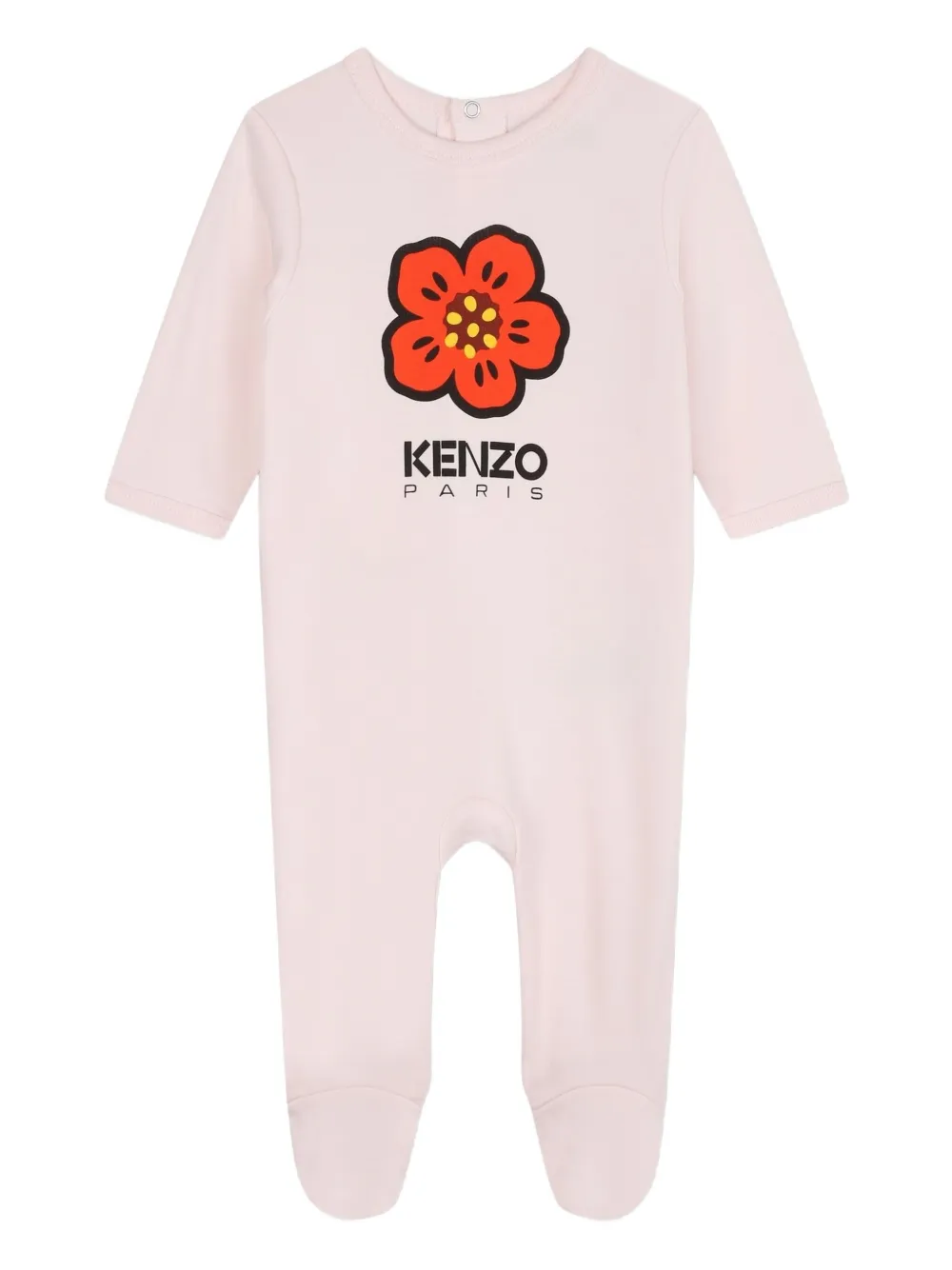 Пижама с цветочным принтом Kenzo Kids, розовый — фото 4