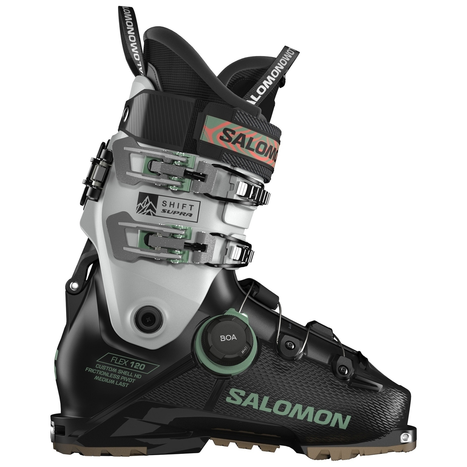 

Горнолыжные ботинки Salomon Shift Supra BOA 120 GW, черный/холодный серый/сланцево-зеленый