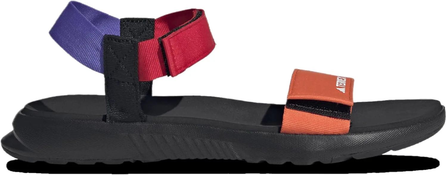 Мужские сандалии Adidas Terrex Hydroterra Light River повседневные - черные, оранжевый/синий — фото 4