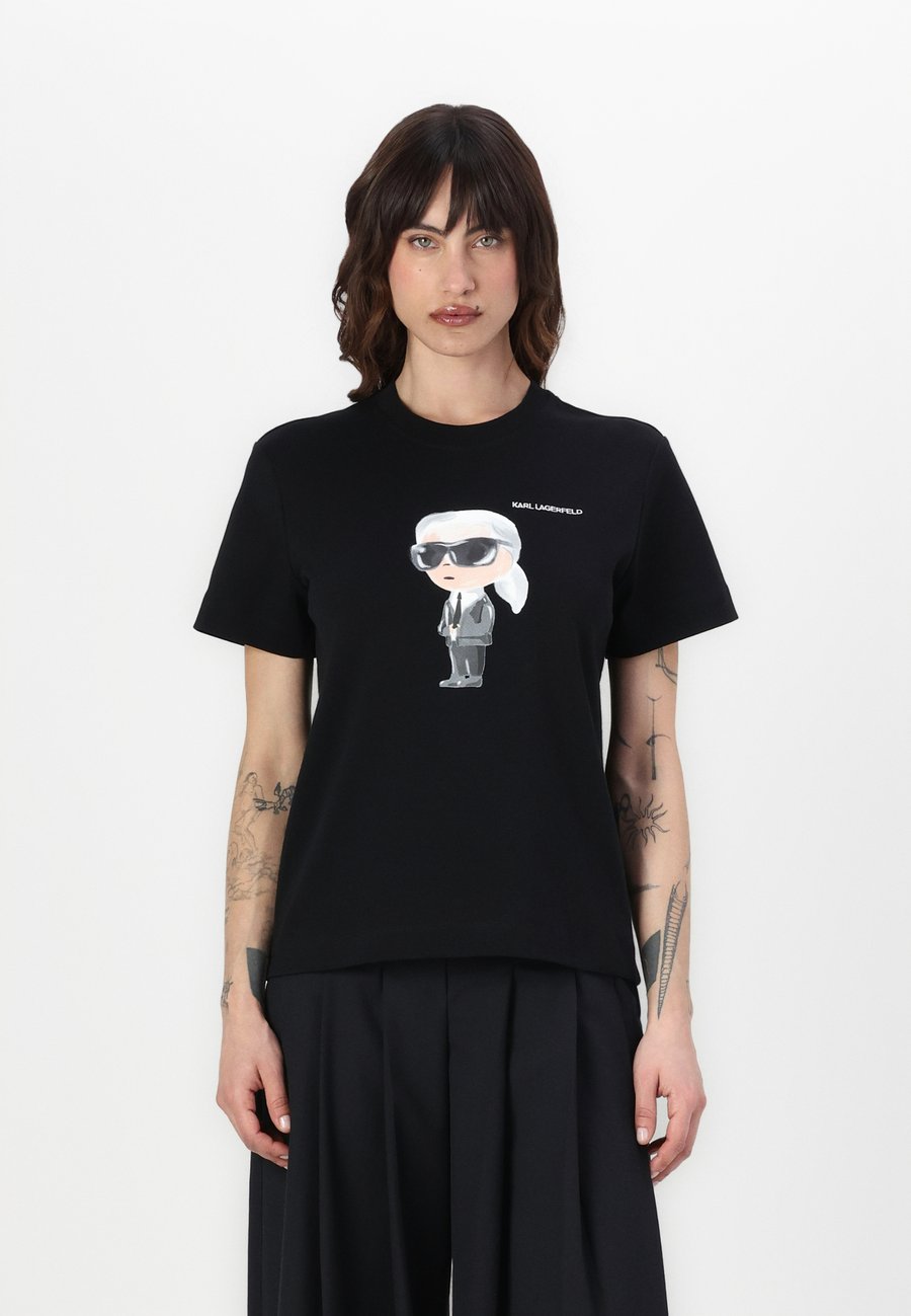 

Футболка KARL LAGERFELD IKON AQUARELLE, Black, Черный, Футболка KARL LAGERFELD IKON AQUARELLE, Black