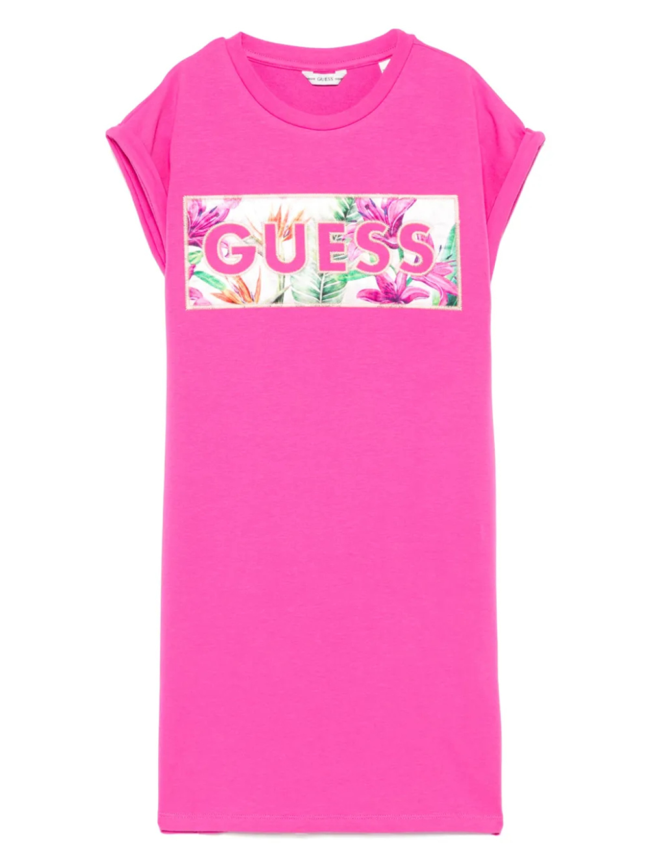 

Платье с вышитым логотипом guess kids, розовый