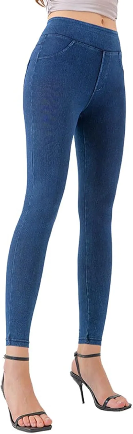 

Viatabuna джинсовые джеггинсы для женщин, высокие, эластичные, скинни