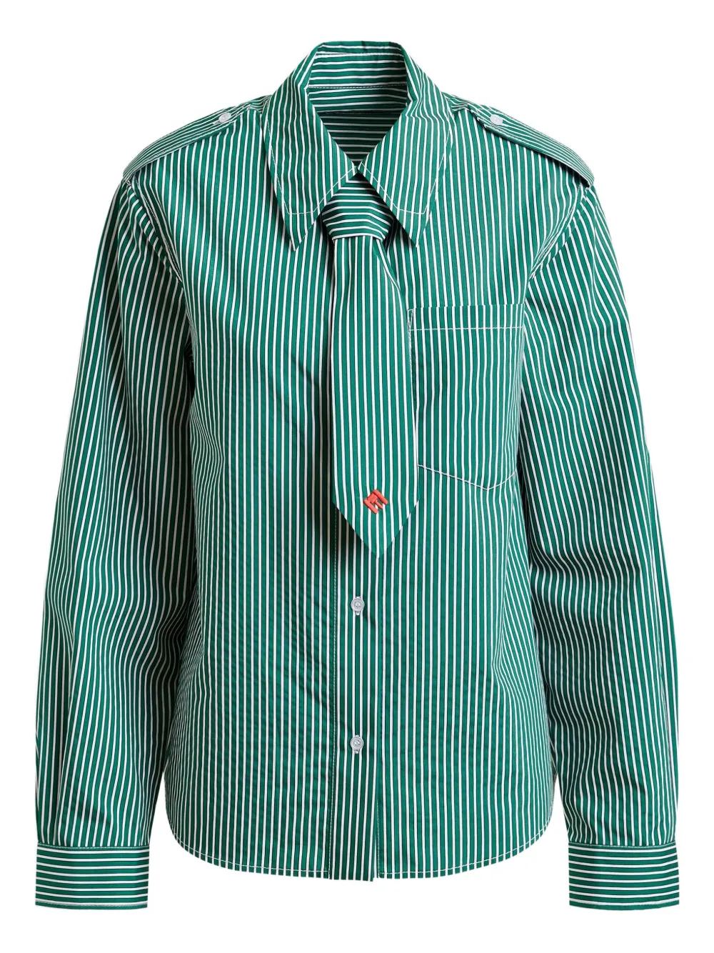 

Рубашка в полоску Essentiel Antwerp, зеленый