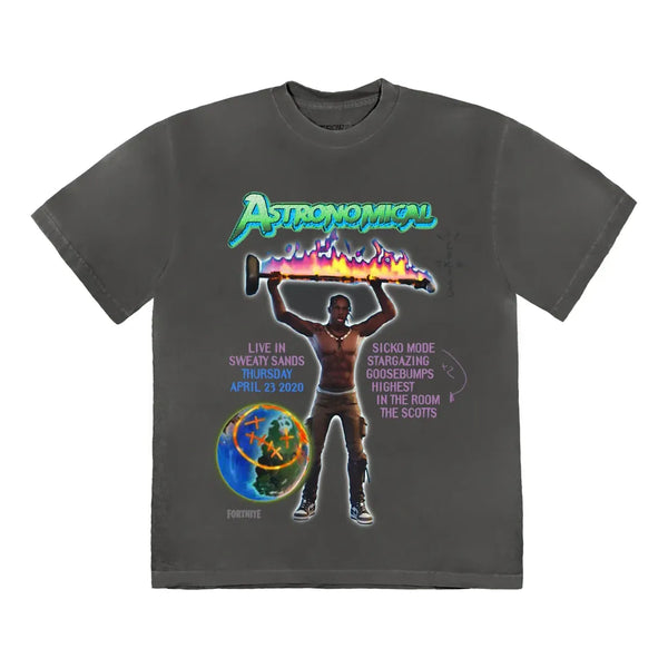 

Футболка back bling t-shirt 'washed black' Travis Scott, черный