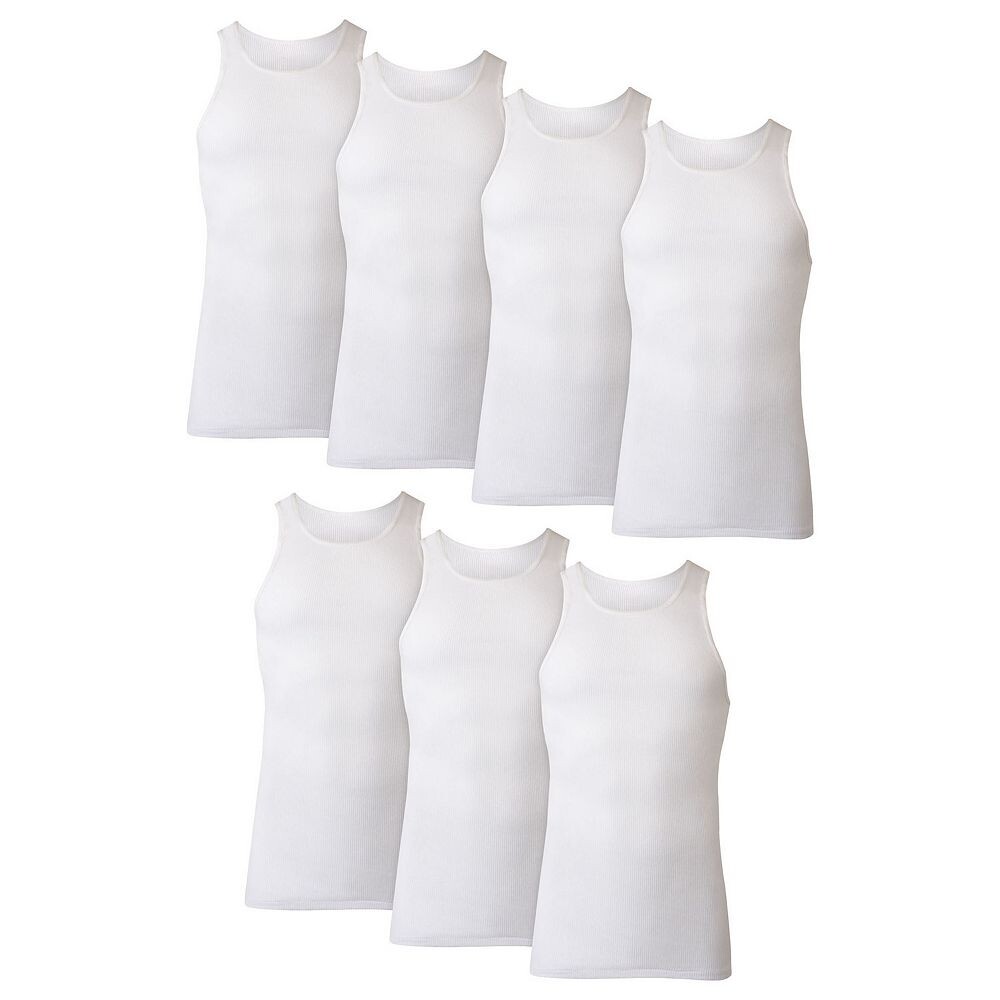 

Комплект из 7 футболок Big & Tall Hanes Ultimate, белый