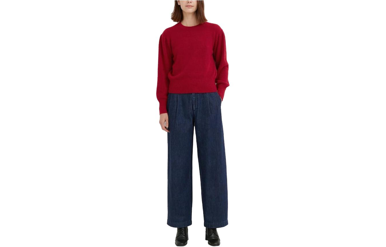 

X IDLF Совместная серия Свитер женский Кораллово-красный UNIQLO