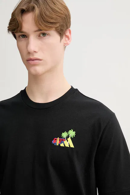 Футболка хлопковая Mini Surf Adidas, черный — фото 4