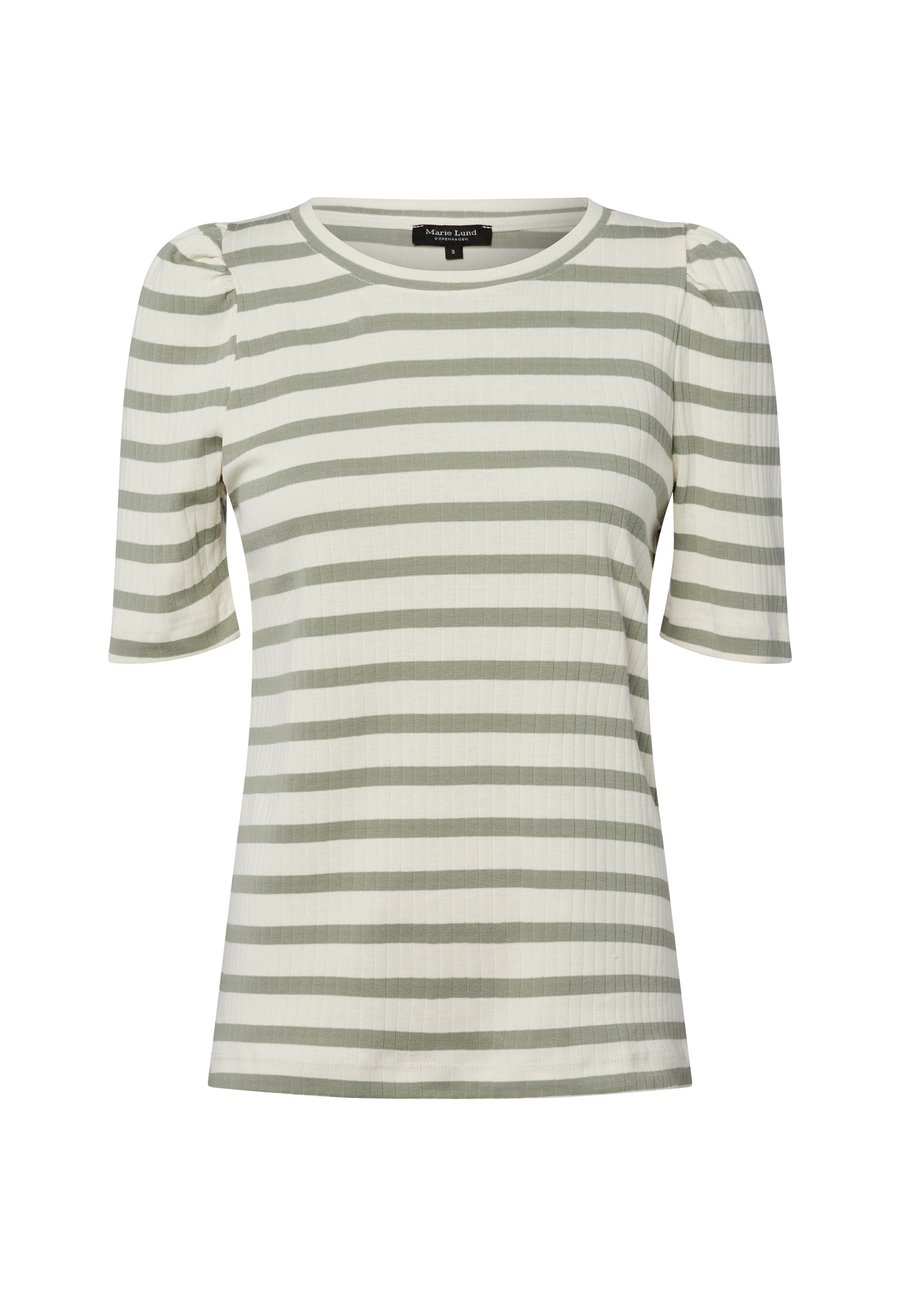 

Футболка Marie Lund Print T-shirt, Lind Ecru/Green