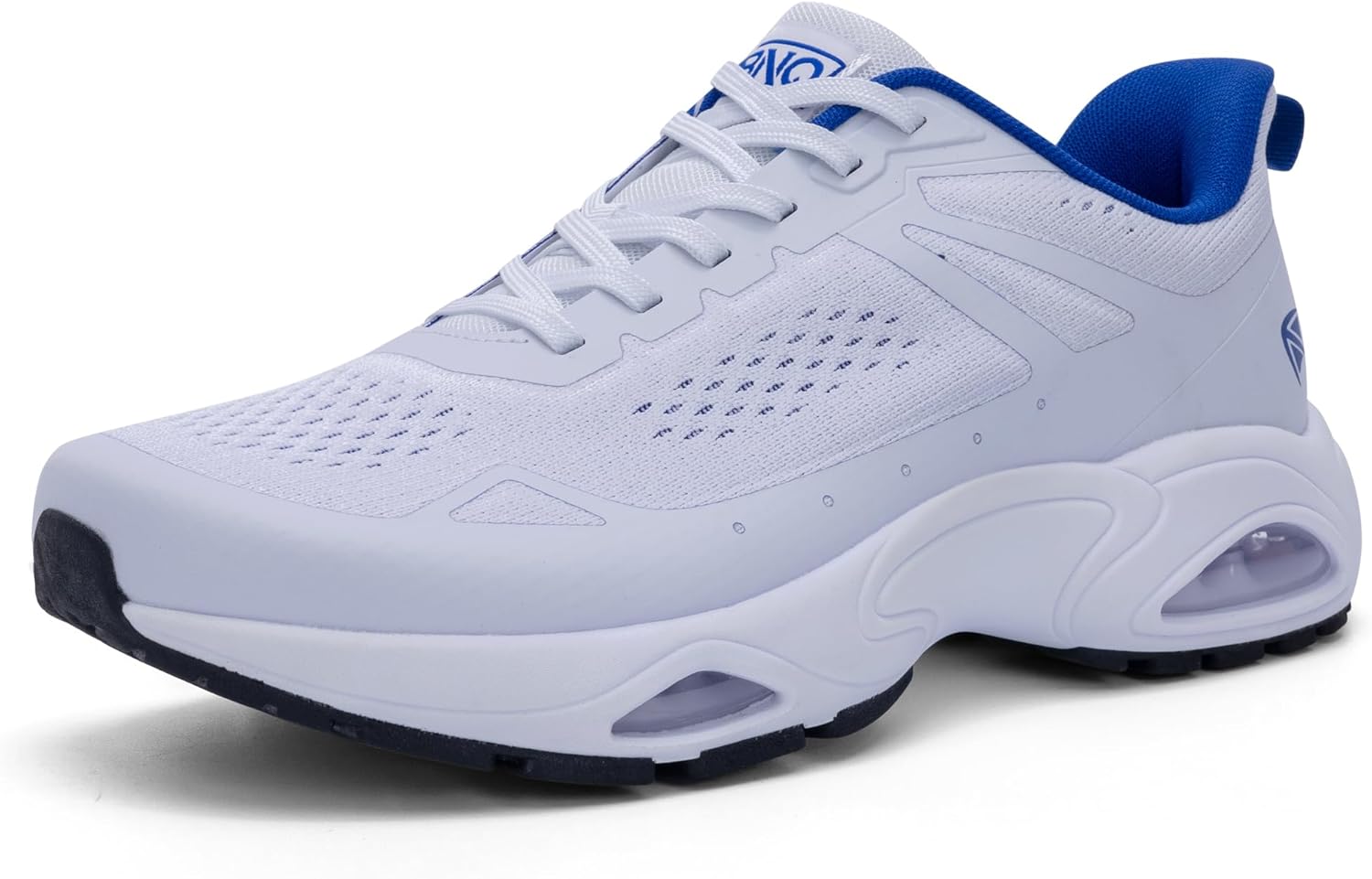 

Мужские кроссовки с широкой носочной частью и поддержкой свода стопы, ортопедические кроссовки при плантарном фасците, спортивные обувь с амортизацией для бега для облегчения болей в ногах, размеры США 8-13 W Winbet, Whiteblue-2