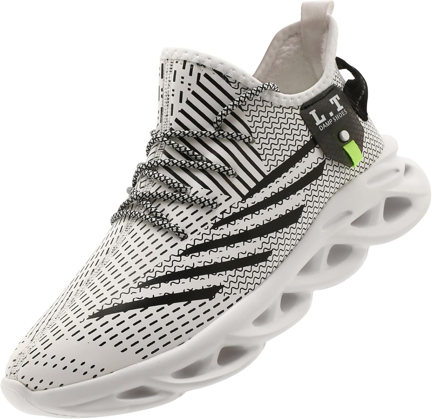 

Мужские зимние теплые кроссовки, водонепроницаемые, противоскользящие, для отдыха, спорта в помещении и на улице, фитнеса и путешествий, с искусственным мехом и флисовой подкладкой Glygml, белый