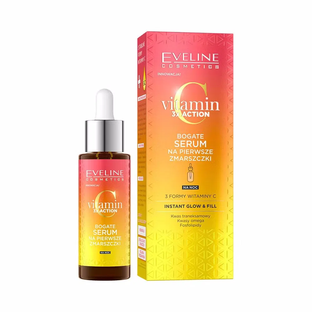 Сыворотка Eveline Cosmetics — Для лица Vitamin C 3x Action от первых морщин