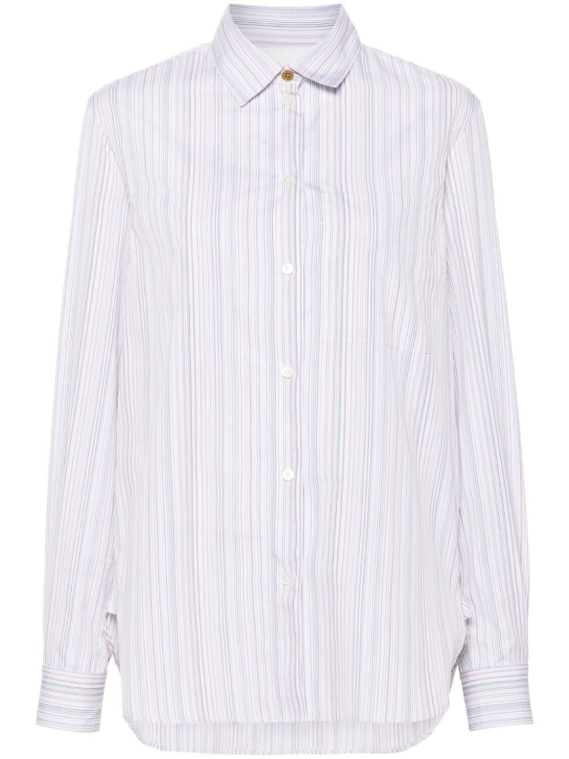 

Paul Smith рубашка в полоску Artist Stripe, белый