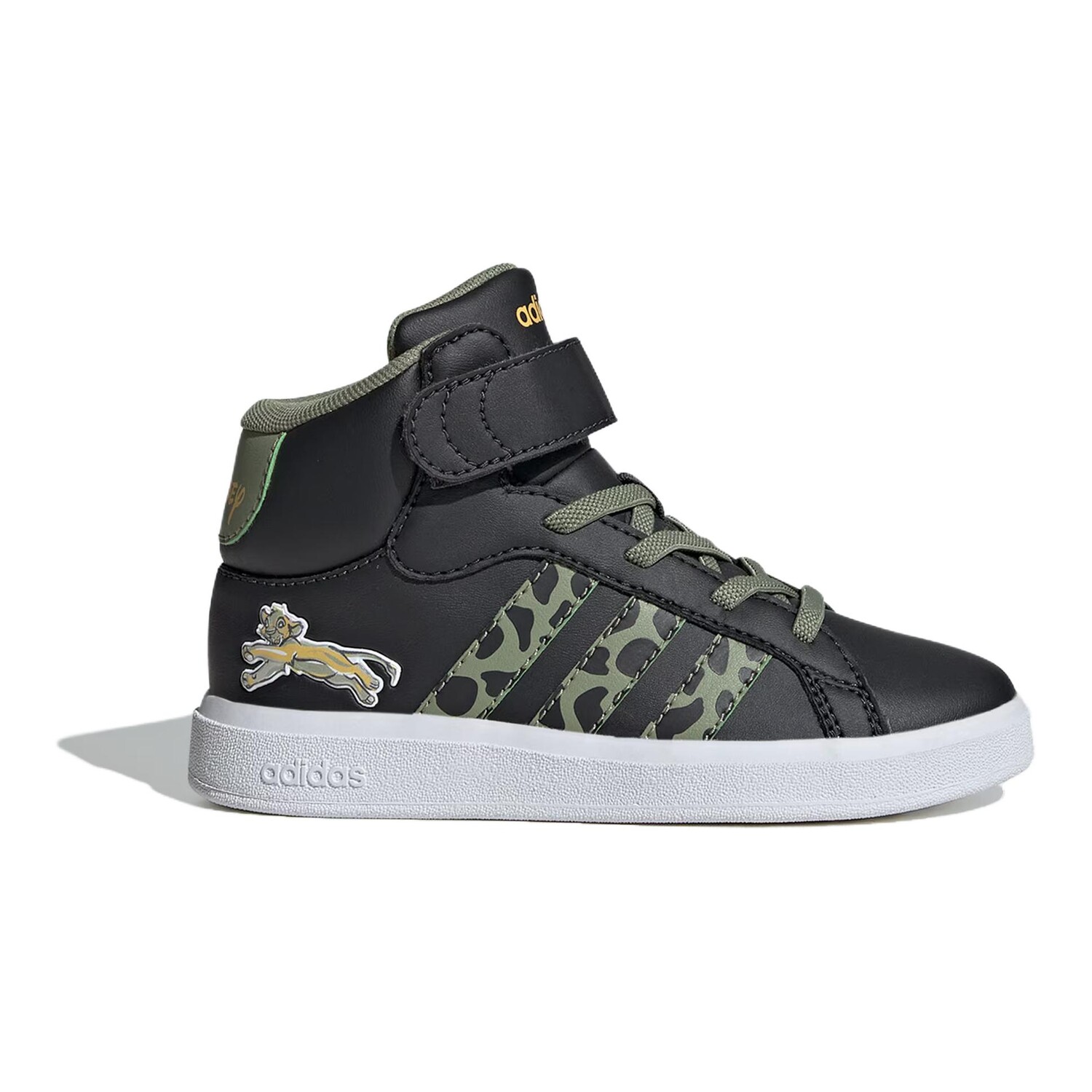 Кроссовки для скейтбординга Disney Lion King Kids, средние, черные/зеленые Adidas, черный/зеленый — фото 2