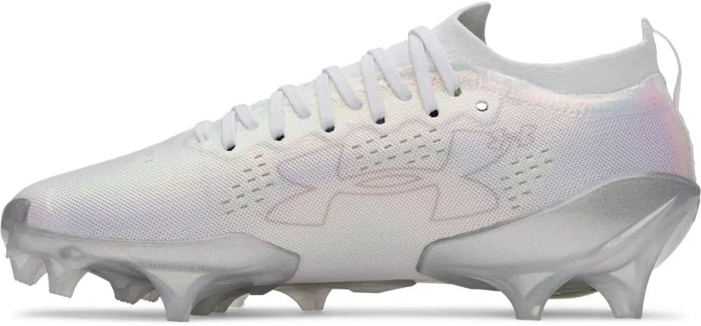 Футбольные бутсы Under Armour Blur Pro для мужчин, белый/металлик серебристый/серый