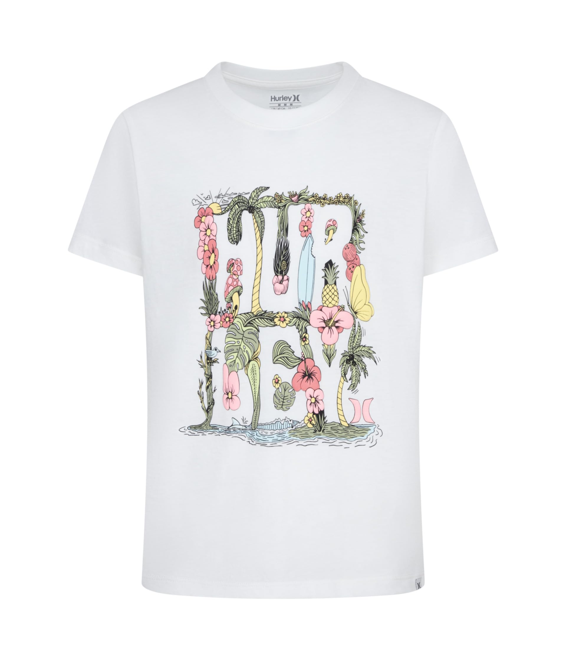 

Футболка Hurley Kids Oasis Graphic T-Shirt, цвет Marshmallow