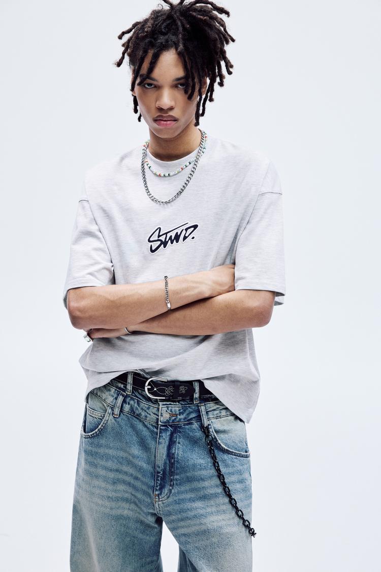 

Футболка с коротким рукавом Pull And Bear, белый
