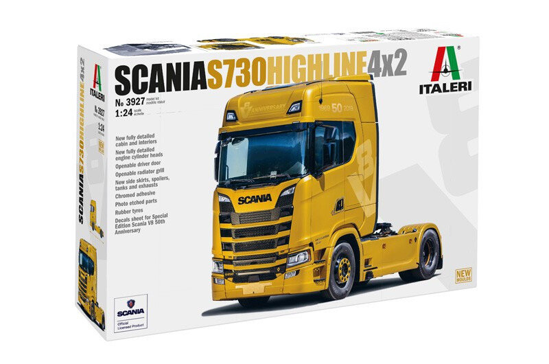 

Пластиковая модель Scania S730 Highline 4x2 1/24 Italeri