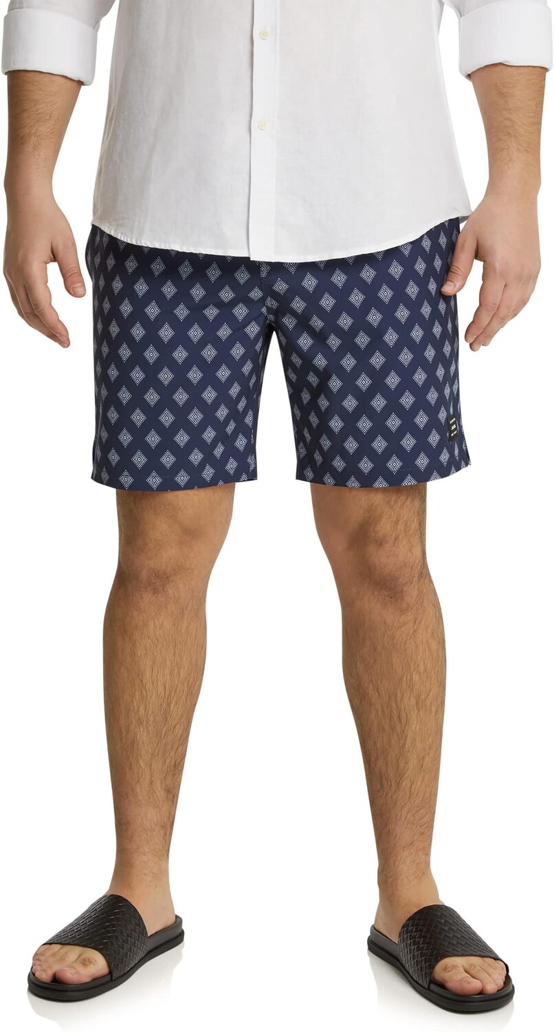 

Пляжные шорты Johnny Bigg Big & Tall Morocco Geo Print Swim Shorts, темно-синий