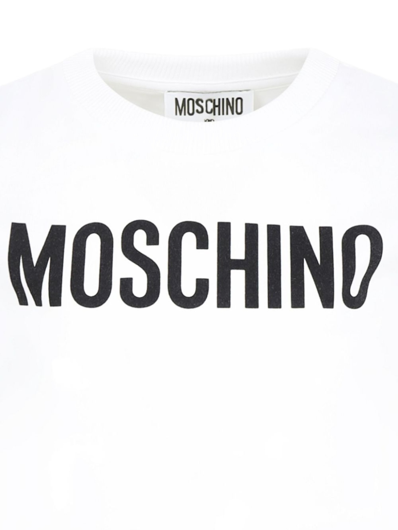 Moschino Kids футболка с логотипом, белый — фото 3