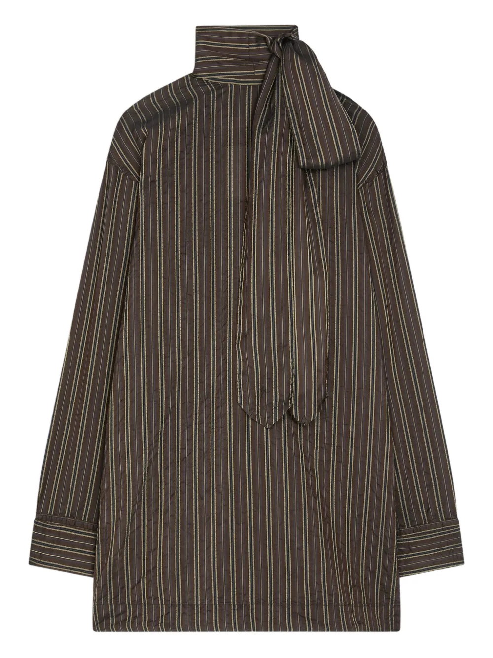

Блузка в полоску DRIES VAN NOTEN, коричневый