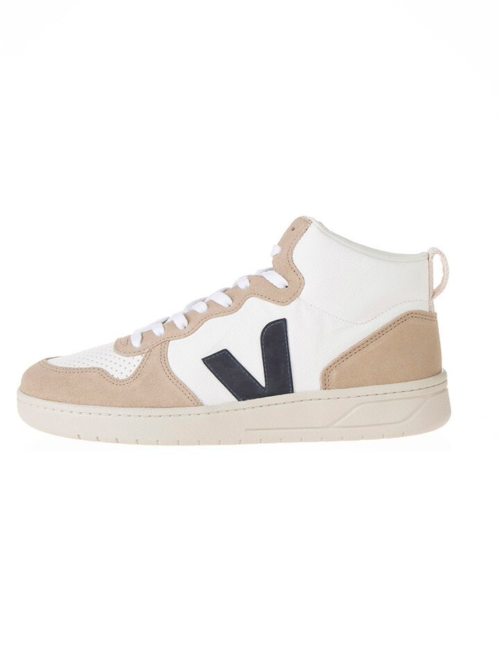 

Высокие кроссовки Veja Leder V 15, цвет weiß/beige/schwarz