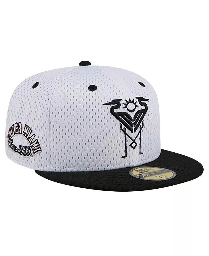 

Мужская белая кепка Inter Miami CF Throwback Mesh 59FIFTY New Era, белый