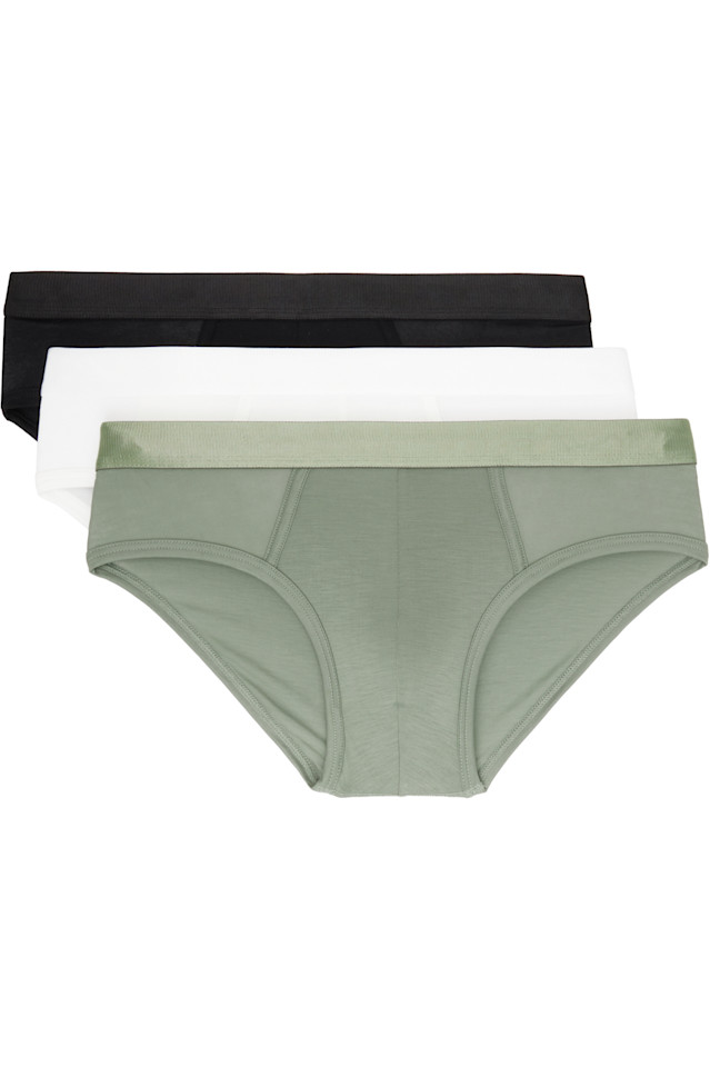 

Трехкомплектные разноцветные трусы Y-briefs Cdlp, мультиколор