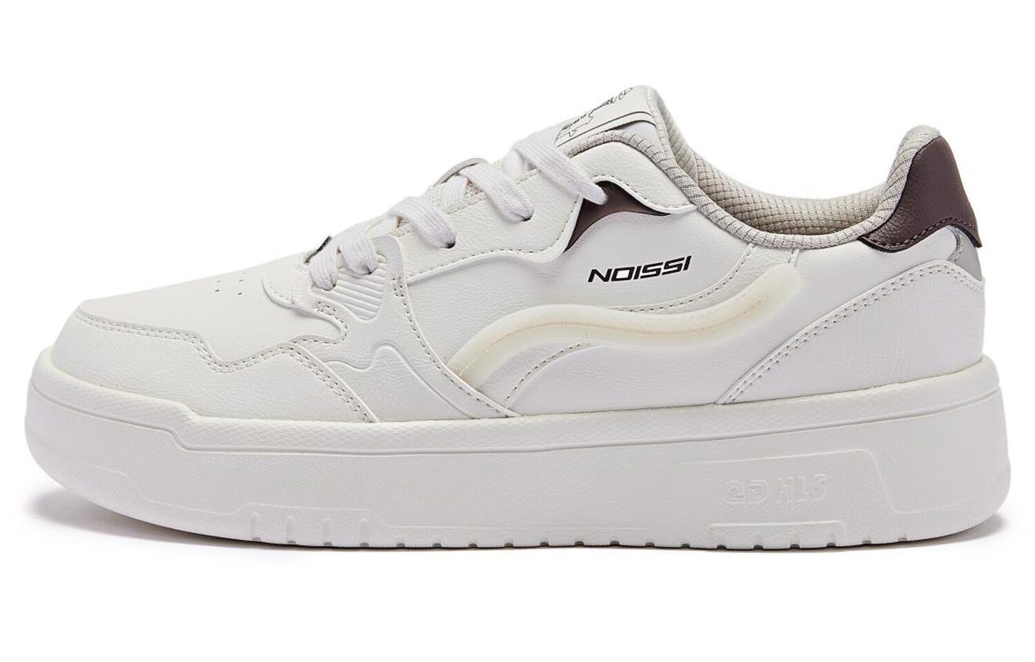 

Кроссовки QIAODAN Skateboarding Shoes Women's Low-top Cream White/cocoa Color, белый