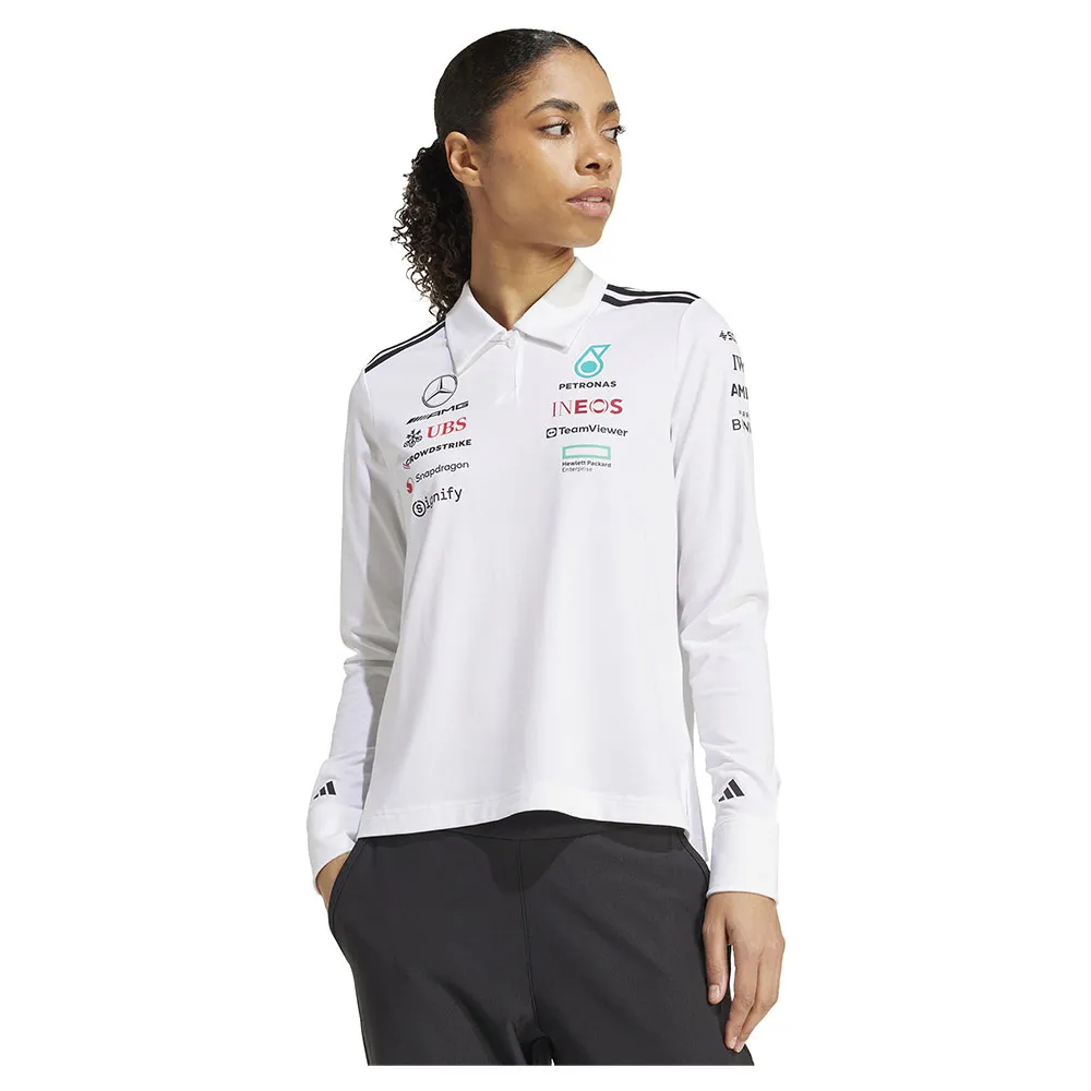 

Поло с длинным рукавом adidas Mercedes TM AMG Petronas F1 Team, белый