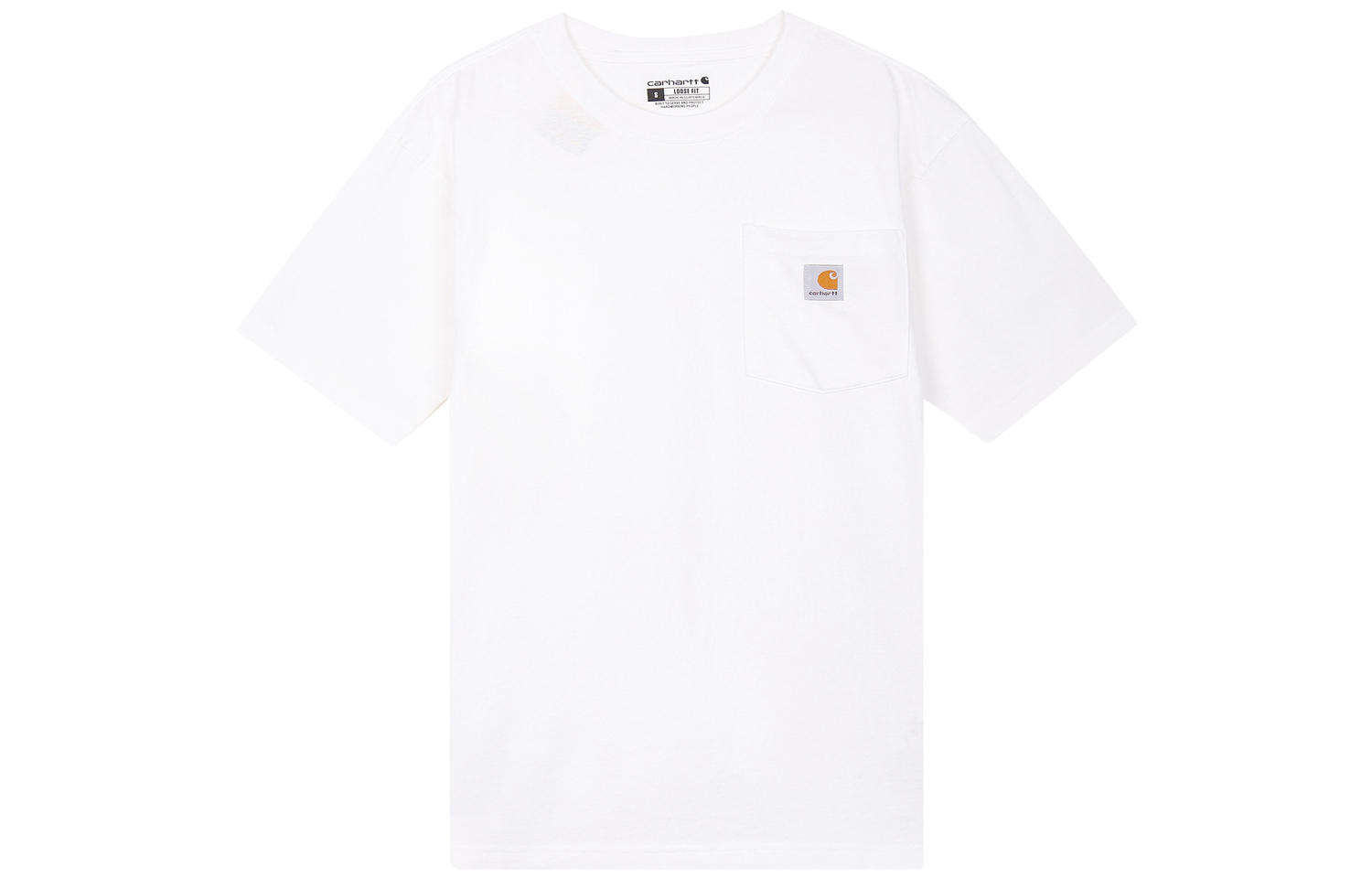 

Футболка K87 Loose Fit Heavyweight с коротким рукавом и карманом мужская белая Carhartt