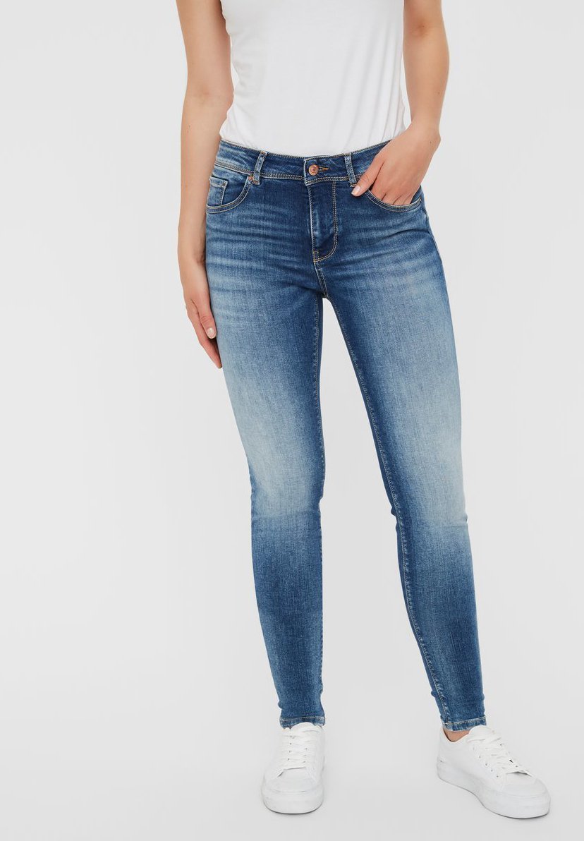 

Джинсы скинни VMLUX Vero Moda, темно-синий