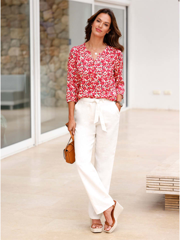 

Блузка с принтом в клубнично-лаймовом цвете WITT WEIDEN