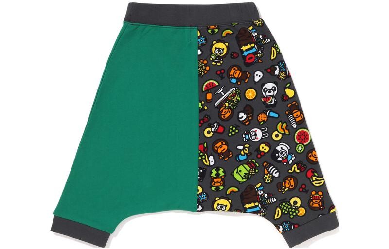 Детские трикотажные спортивные штаны A Bathing Ape, желтый — фото 2
