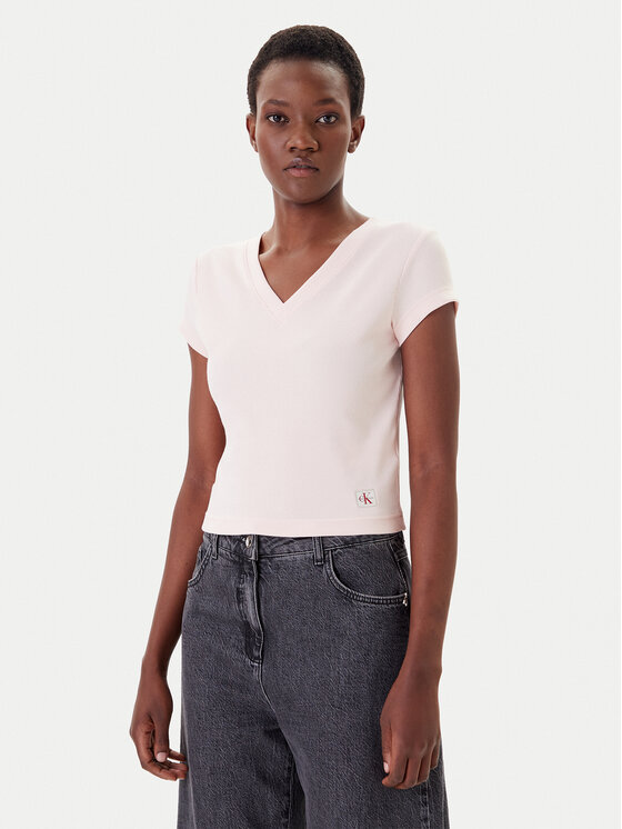 

Футболка обычного кроя LV047C910G Calvin Klein Jeans, розовый