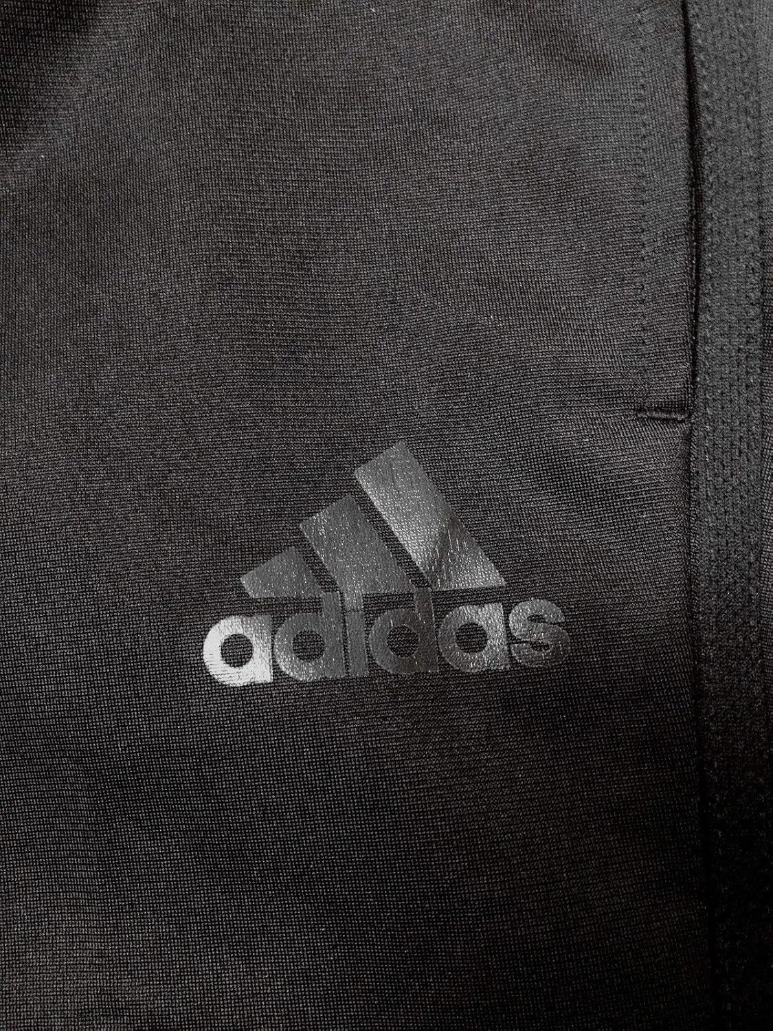 Брюки мужские Adidas Weekender с зауженным кроем и шнурком, черно-белый — фото 4