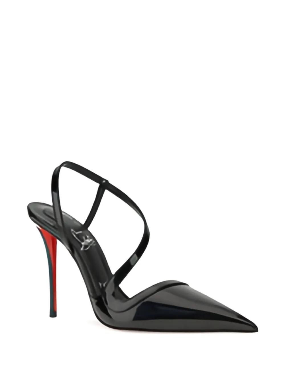 Лакированные босоножки Rosa Z 100 Christian Louboutin, черный — фото 2