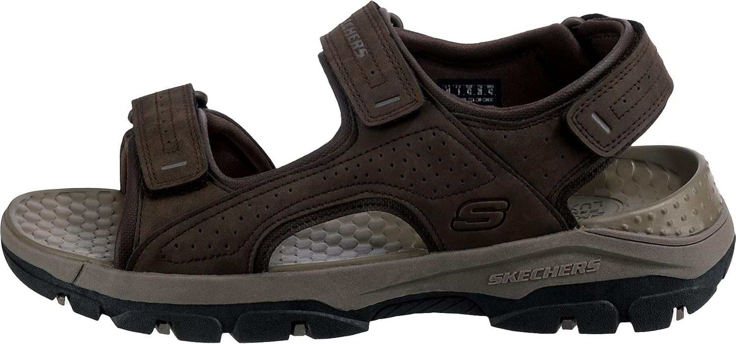 Мужские сандалии Skechers Tresmen-Garo с открытым носком для воды, шоколадный — фото 2