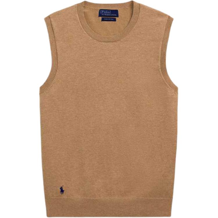 

Тонкий трикотажный жилет Polo Ralph Lauren, коричневый