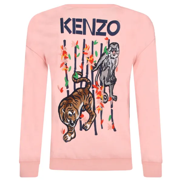 

Толстовка обычного кроя Kenzo Kids, розовый