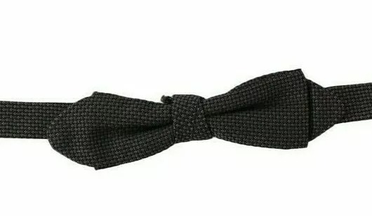 

Галстук-бабочка из серого шелка с регулируемым шейным вырезом Dolce & Gabbana