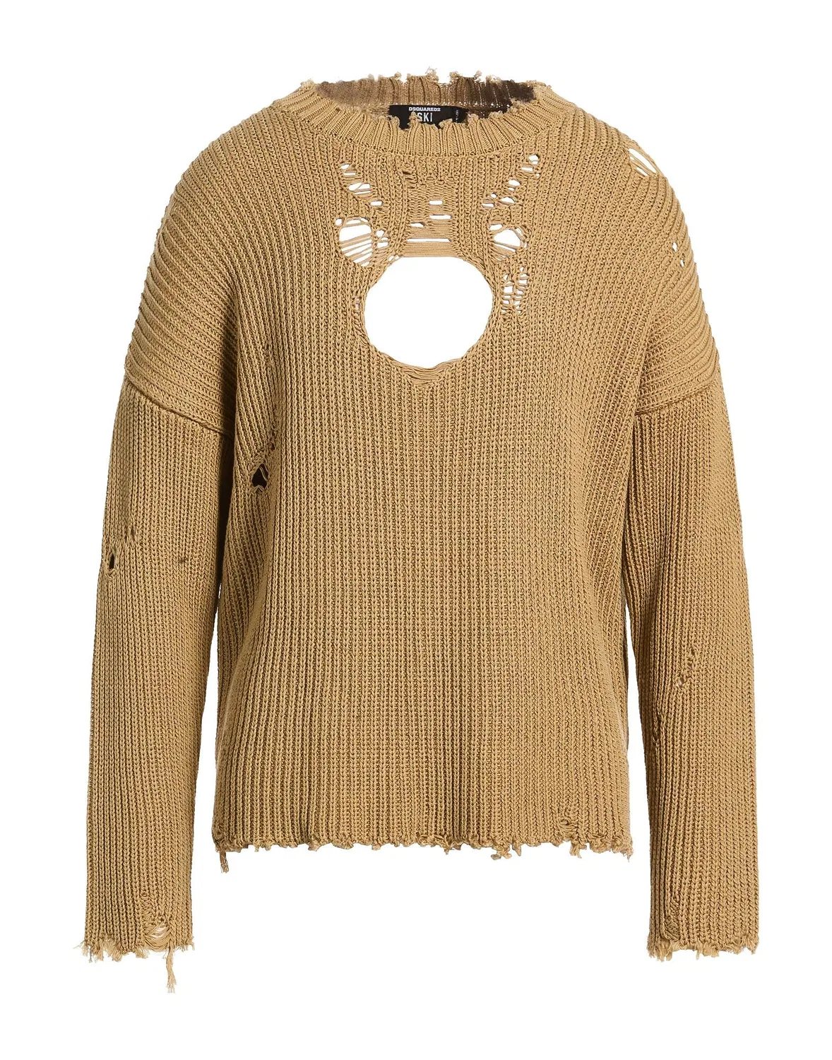 Свитер хлопковый SKI DSQUARED2 Хаки