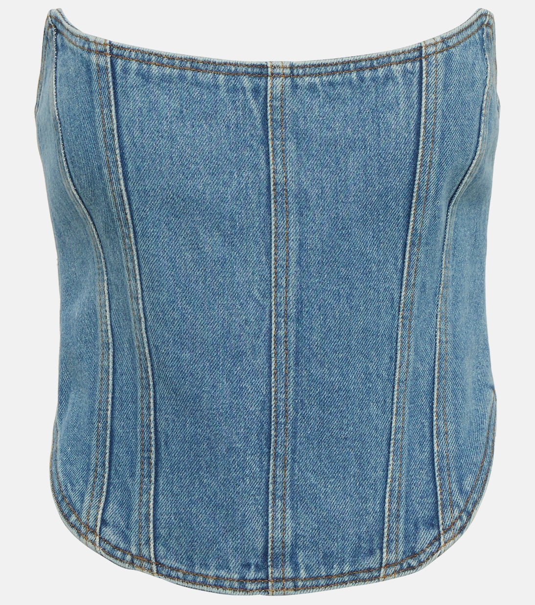 

Джинсовое бюстье Magda Butrym, синий