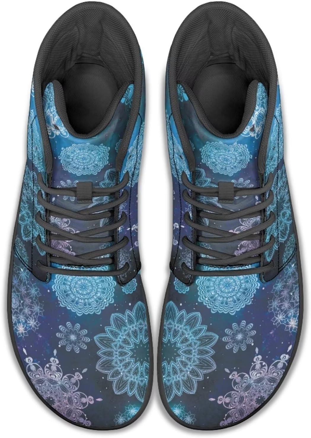 

Высокие кроссовки с мандалой для походов и прогулок, резиновая подошва, минималистичные кроссовки для бега для мужчин, обувь с нулевым перепадом Watdotory, зеленый