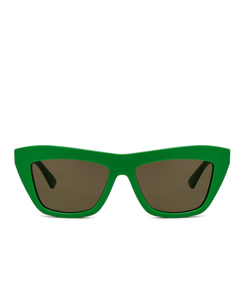 

Солнцезащитные очки Bottega Veneta Acetate, цвет Shiny Solid Green